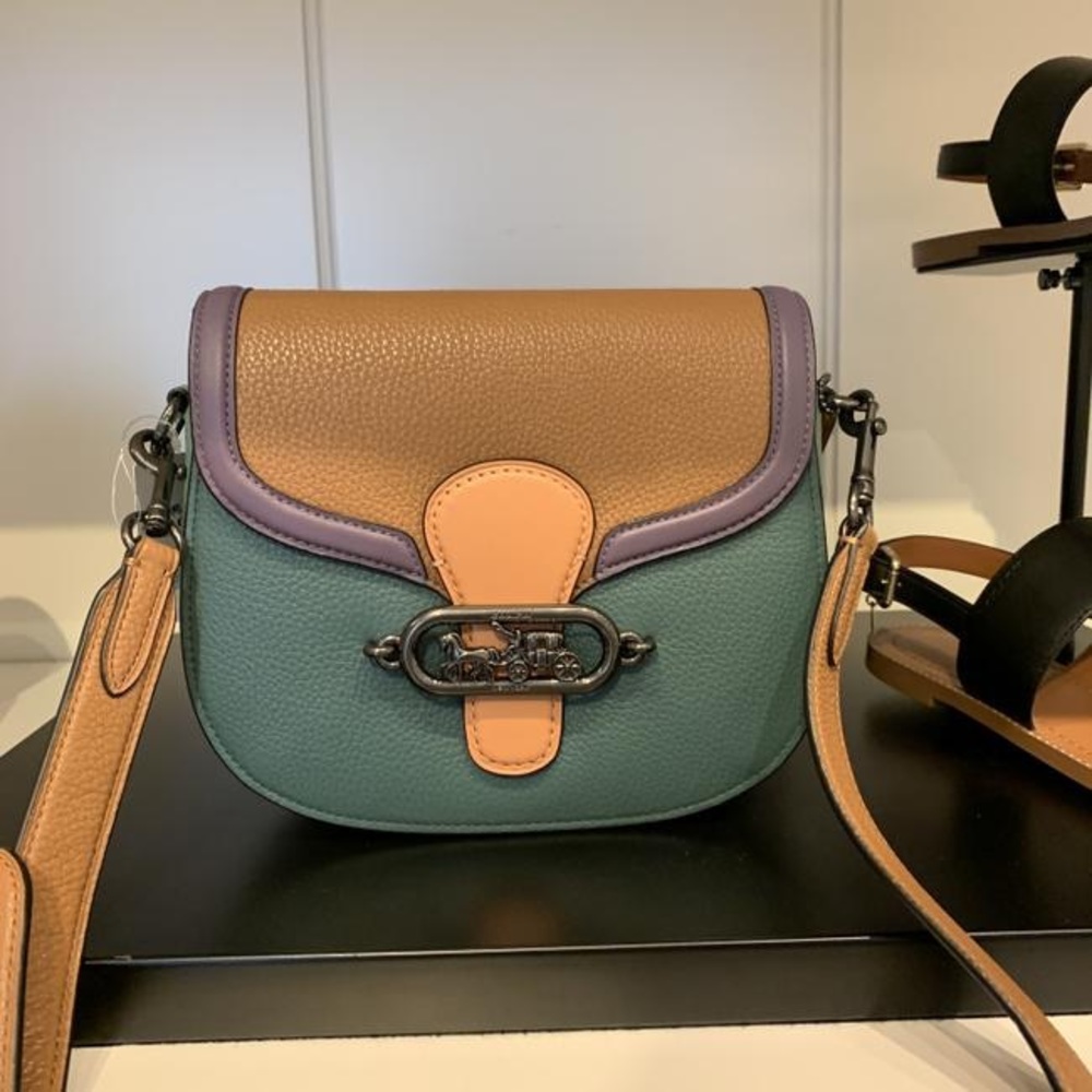 🚫SOLD🚫 COACH | Jade Saddle Bag | Colorblock